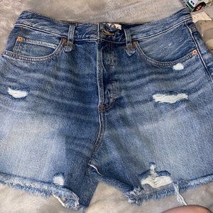 Free people denim shorts